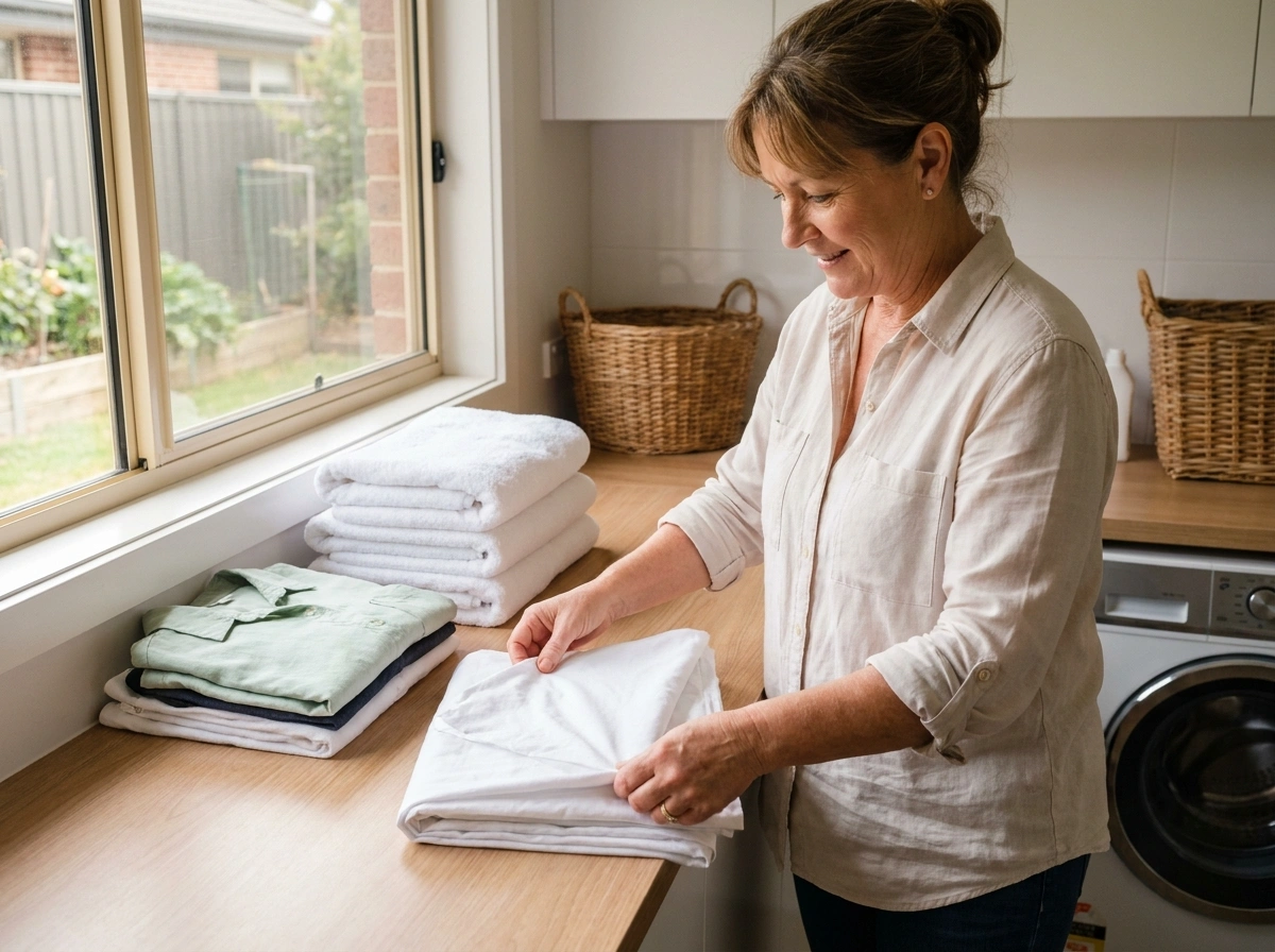 Laundry and linen support in a SIL home