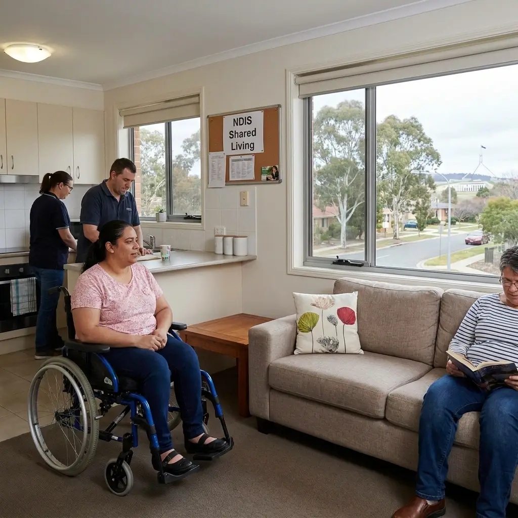 NDIS SIL home residents living in supported independent living accommodation in Canberra ACT
